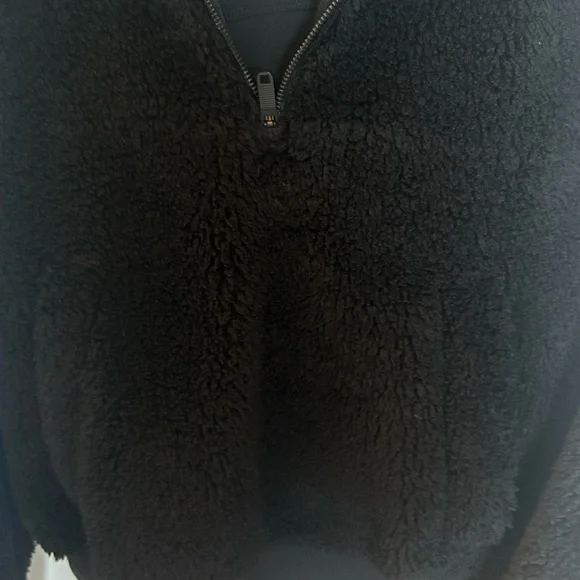 lululemon athletica Black Teddy Fleece Hoodie Jacket - Picture 3 of 4